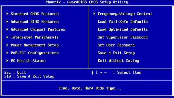Обновление и настройка BIOS
